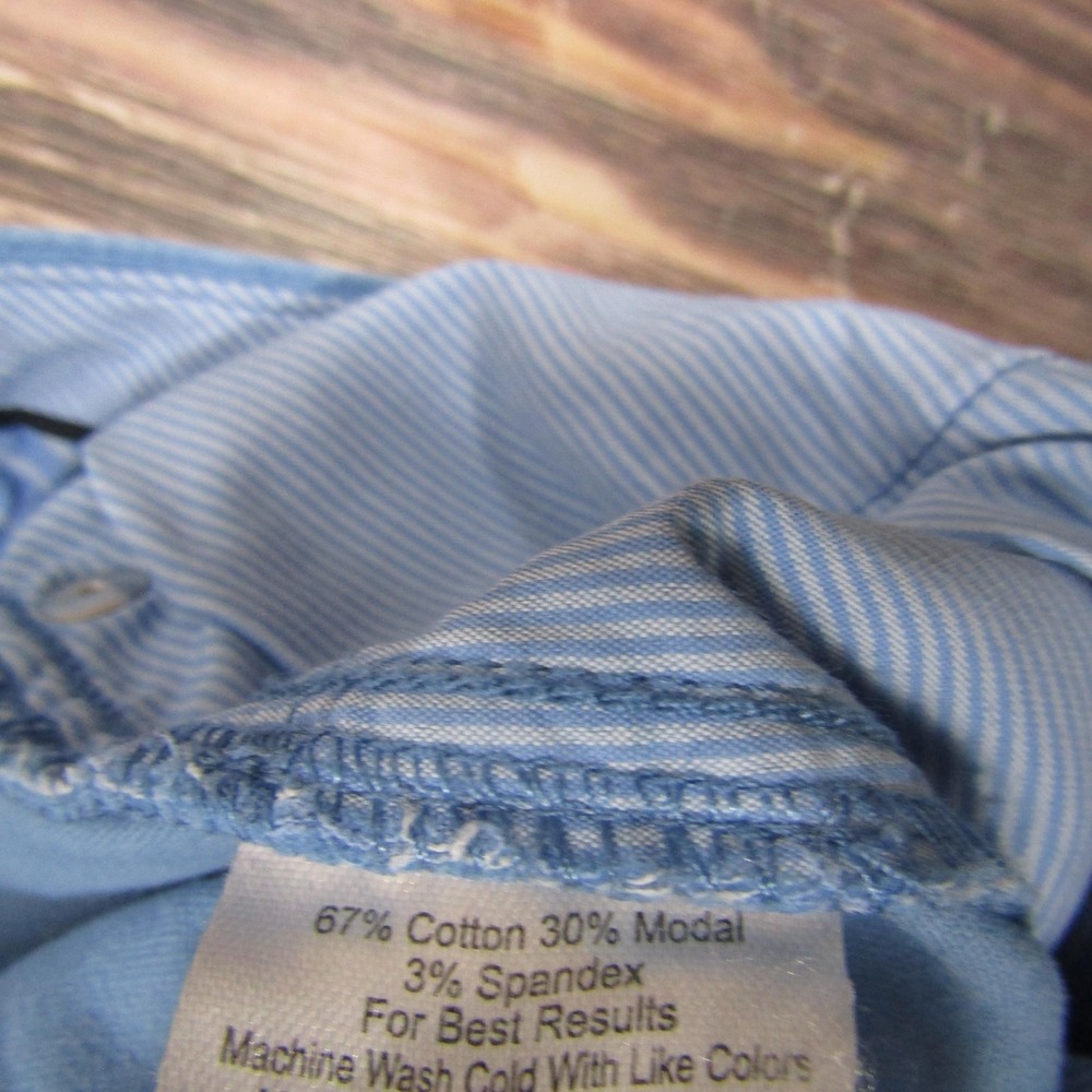 Peter Millar Pants Mens 34x27 Blue Stretch Chino 5 Pocket Cotton Modal Casual - Picture 3 of 6
